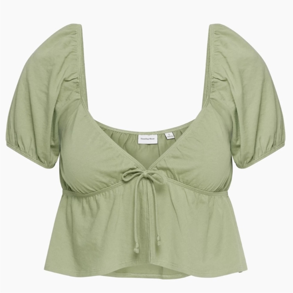 Aritzia Sunday Best Sage Kaia Top